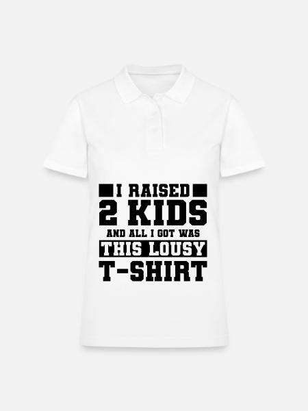 mummy - Women's Pique Polo Shirt - white - Front
