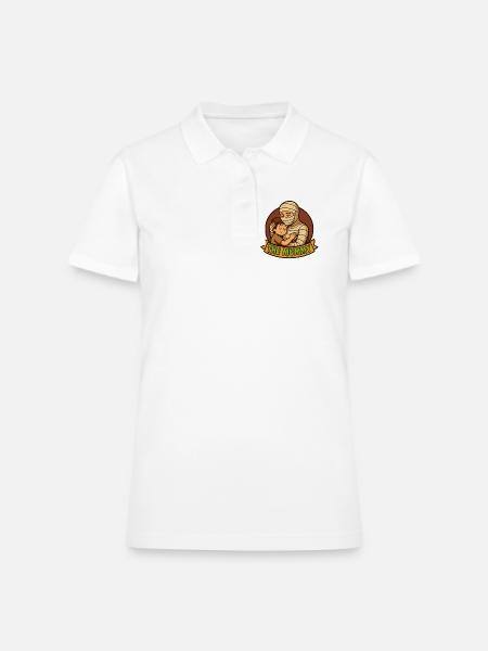 Mummy Embrace Banner - Women's Pique Polo Shirt - white - Front