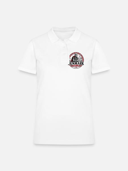 Viking-Warrior-of-Denmark-Norse-Legend - Women's Pique Polo Shirt - white - Front