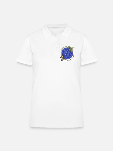 Powered by the sun - Blinded by the light - Women's Pique Polo Shirt - white - Front