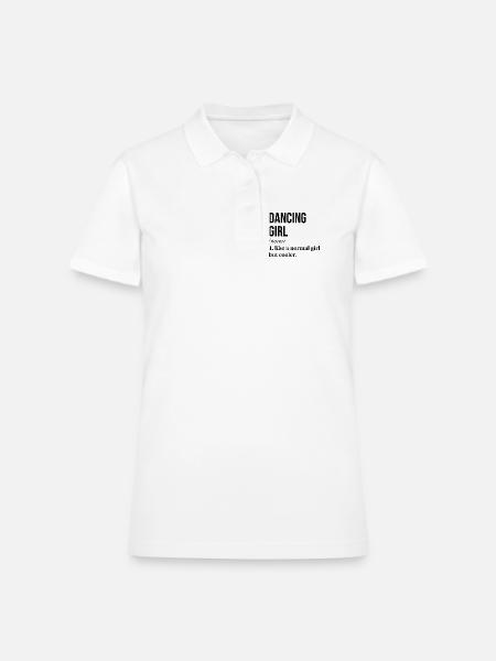 Dancer Dancer Dancer - Women's Pique Polo Shirt - white - Front