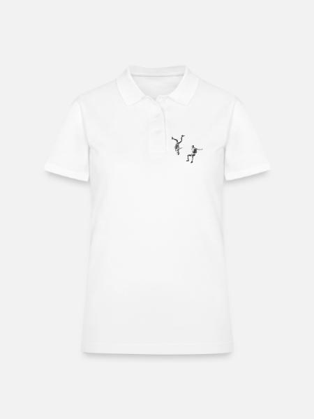 Freestyle skydiving - Women's Pique Polo Shirt - white - Front