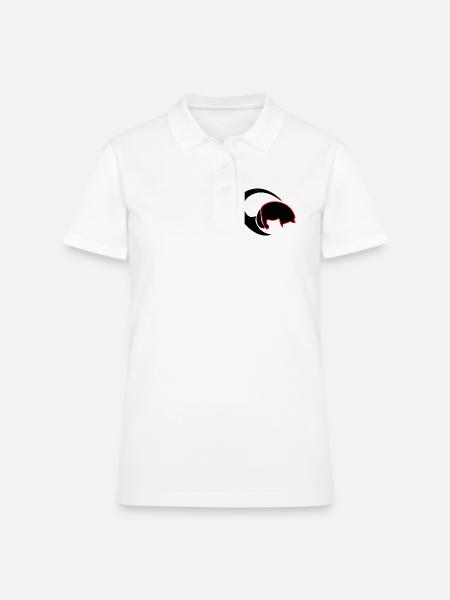 Scarlet Beetle of the Unknown – Abstract Symbol - Women's Pique Polo Shirt - white - Front