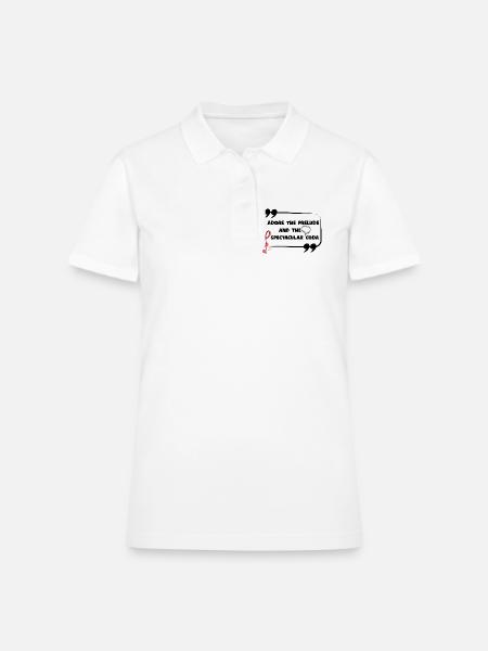 I_adore_the_prelude_and_the_spectacular_coda Music - Women's Pique Polo Shirt - white - Front