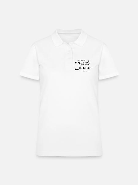 OVERCOMER - Women's Pique Polo Shirt - white - Front