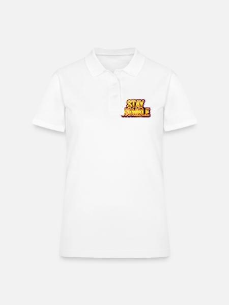 Stay Humble - Women's Pique Polo Shirt - white - Front