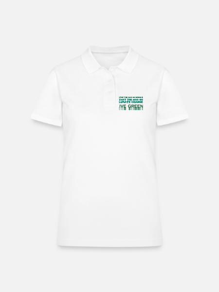End The War On Drugs Start The War On Pollution - Women's Pique Polo Shirt - white - Front