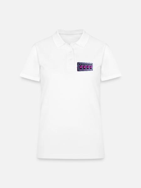  Korean language switcher toggle panel hangul  - Women's Pique Polo Shirt - white - Front