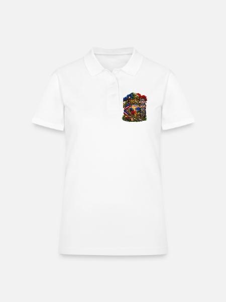 Tree of Life – Find Joy in the Journey - Women's Pique Polo Shirt - white - Front