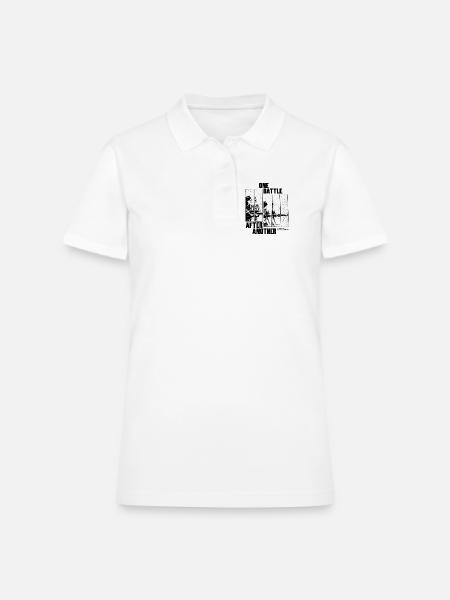One Battle After Another - Women's Pique Polo Shirt - white - Front
