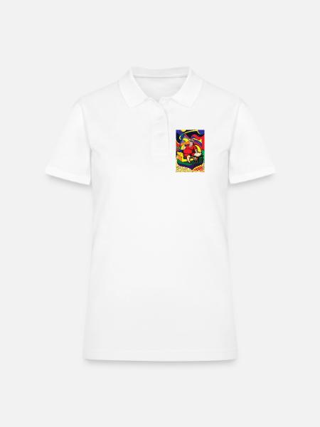 Harina Pan Venezuela - Women's Pique Polo Shirt - white - Front