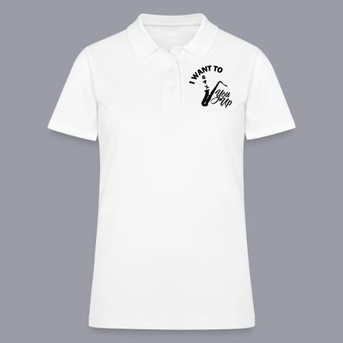 I WANT TO SAX YOU UP - Women's Pique Polo Shirt