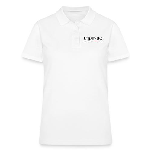 Kerygma to proclaim preach - Women's Pique Polo Shirt