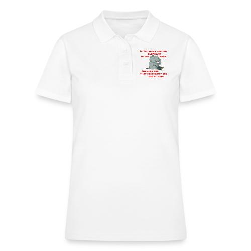 Elephant in the Room Meme - Women's Pique Polo Shirt