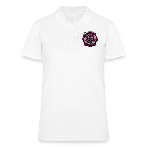 You Hold the Key to My Heart Rose Lock T-Shirt - Women's Pique Polo Shirt