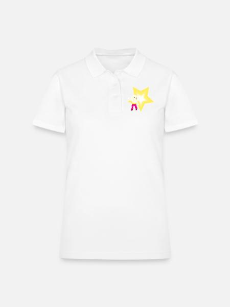 Dancer - Women's Pique Polo Shirt - white - Front