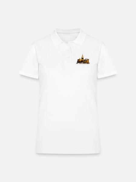 NYC - Women's Pique Polo Shirt - white - Front