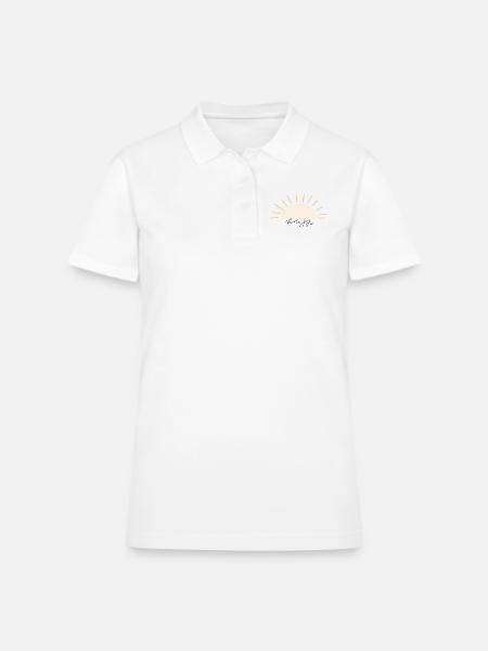 Choose Joy - Women's Pique Polo Shirt - white - Front