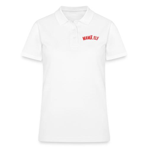 Mama Elf in Red - Women's Pique Polo Shirt