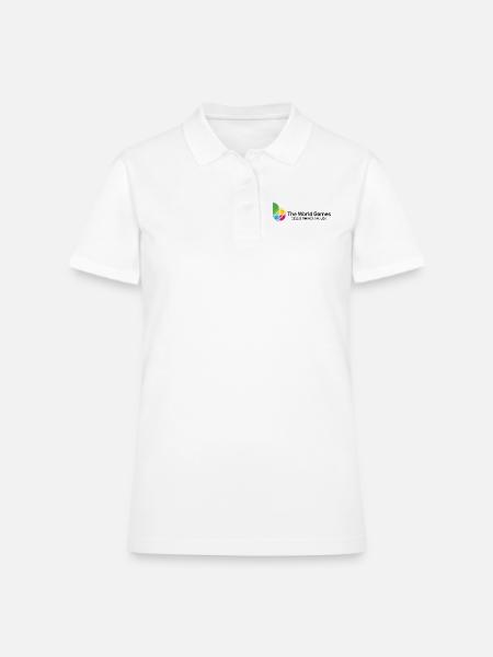 Chamns Gas merch - Women's Pique Polo Shirt - white - Front