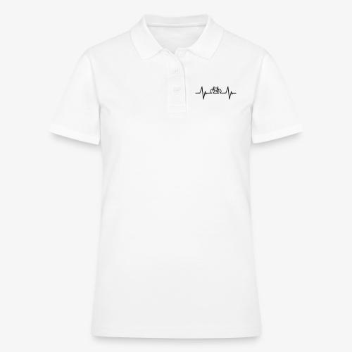 Bicycle Hearbeat - Women's Pique Polo Shirt