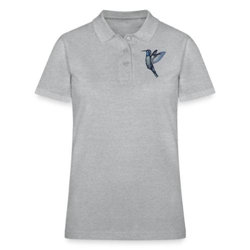 Hummingbird in flight - Women's Pique Polo Shirt