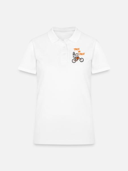Trick Or Treat Mummy - Women's Pique Polo Shirt - white - Front