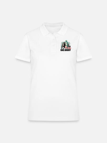 Now Hiring Gas Daddy Funny Gas Prices Up - Women's Pique Polo Shirt - white - Front