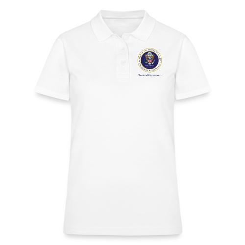 The People's Seal with blue url - Women's Pique Polo Shirt
