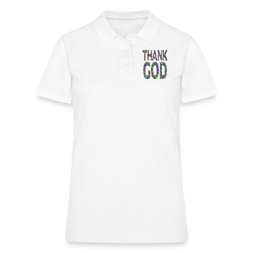 THANK GOD - Women's Pique Polo Shirt