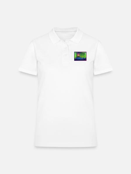 Tree - Women's Pique Polo Shirt - white - Front