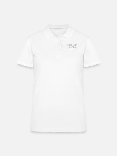 Chardonnay weather - Women's Pique Polo Shirt - white - Front