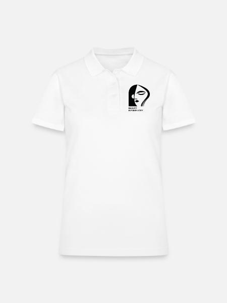 Beauty In Simplicity - Women's Pique Polo Shirt - white - Front