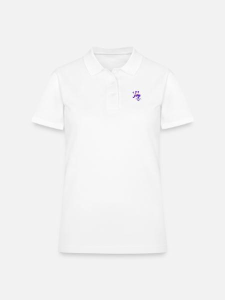 Spread Joy - Women's Pique Polo Shirt - white - Front