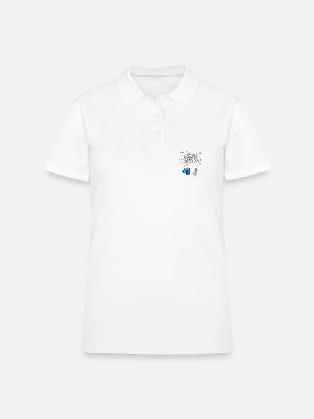 Sweater Weather - Women's Pique Polo Shirt - white - Front