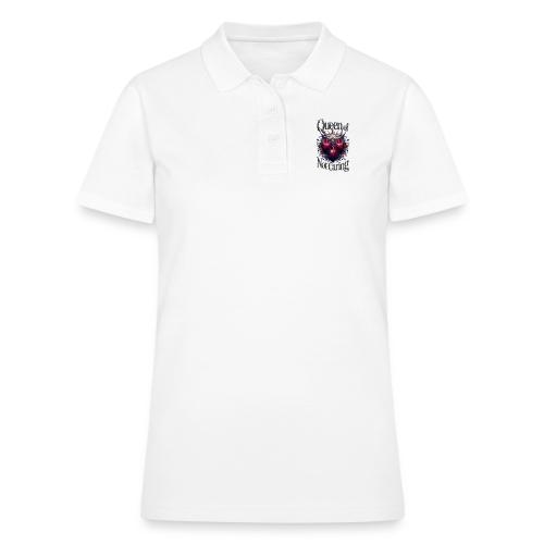 Queen of Not Caring T-Shirt - Women's Pique Polo Shirt
