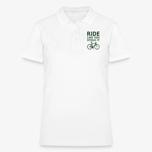 ride like you stole it - bicycle - Women's Pique Polo Shirt