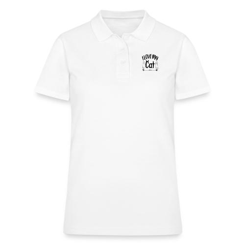 I love my cat - Women's Pique Polo Shirt