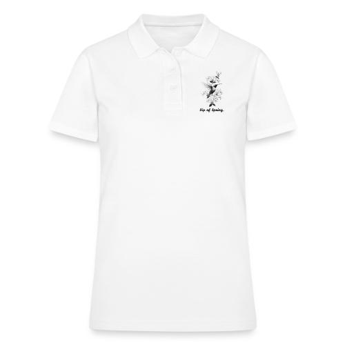 Hummingbird T-Shirt, Honeysuckle Vine - Women's Pique Polo Shirt