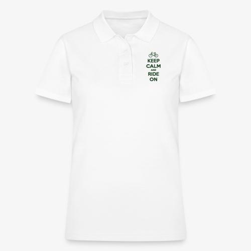 keep_calm_and_ride_on - Women's Pique Polo Shirt