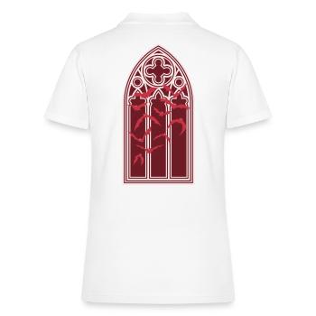 Vampire - Women's Pique Polo Shirt - white - Back