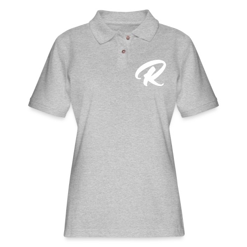 Revival Youth White R Logo - Women's Pique Polo Shirt