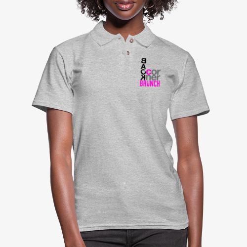 #BackCornerBrunch Summer Drop - Women's Pique Polo Shirt
