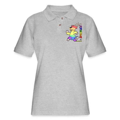 Sprinkles the MooseLamb (H2D) - Women's Pique Polo Shirt