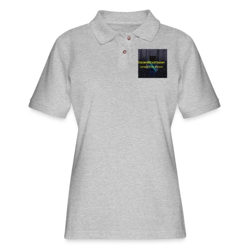 GoldenBlockGamer Tshirt - Women's Pique Polo Shirt