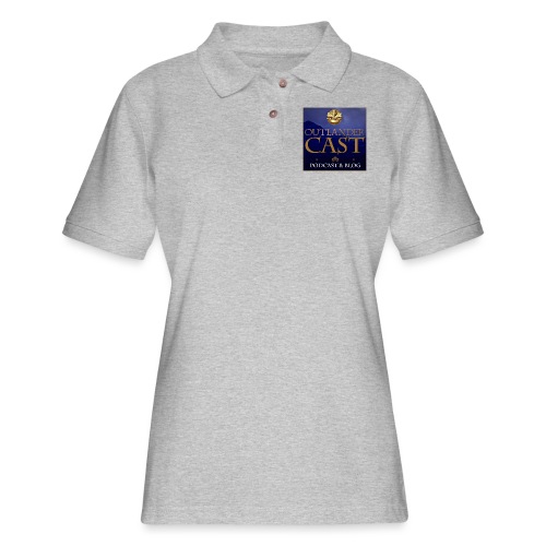 OC logo border jpg - Women's Pique Polo Shirt
