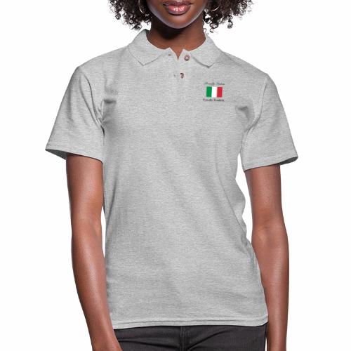 Proudly Italian, Proudly Franklin - Women's Pique Polo Shirt