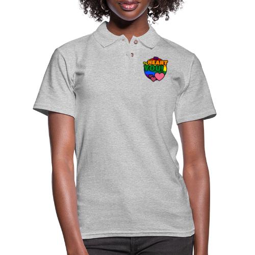 My Heart To You! I love you - printed clothes - Women's Pique Polo Shirt