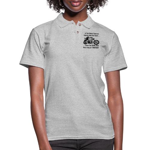 Be Careful Who You Trust The Devil Was Once Called - Women's Pique Polo Shirt