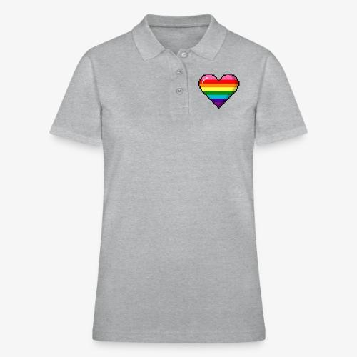 Gilbert Baker Original LGBTQ Gay Rainbow Pride 8- - Women's Pique Polo Shirt